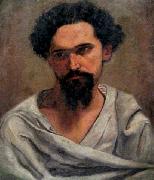 Estevao Silva Portrait of Castagneto painting
